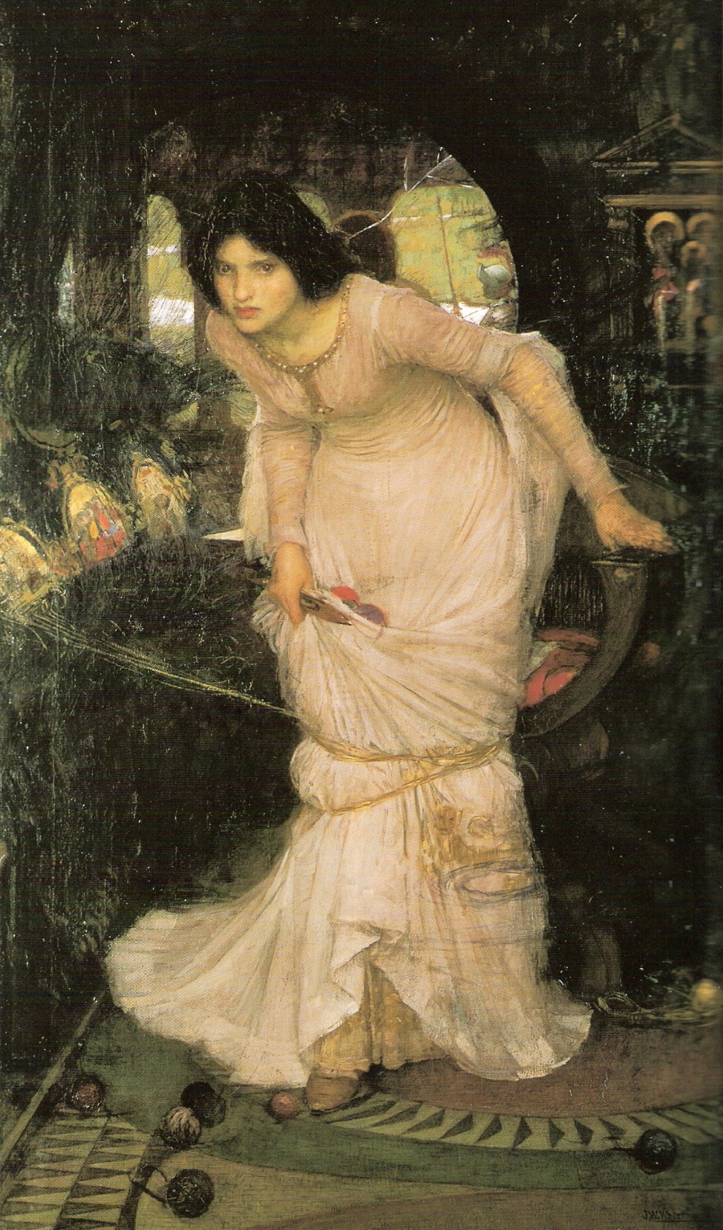 The Lady of Shalott Looking at Lancelot by John William Waterhouse